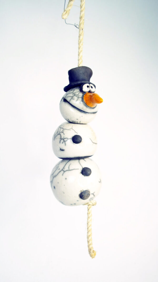 Schneemann-Sammlung zum aufhängen